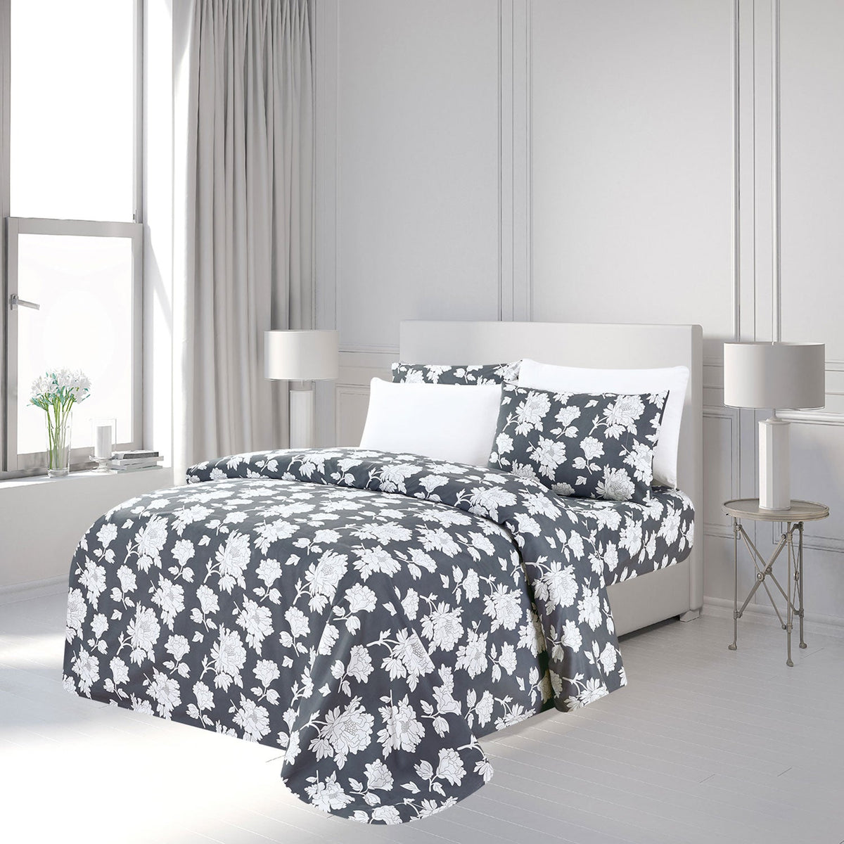 Premius Sophia Premium Luxurious Wrinkle-Free Microfiber Sheet Set, photo 4 of 4