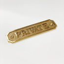 Brass "Private" Door Sign 4-3/4" W x 1-1/4" H - Door Hardware Office Sign by Forge Hardware Studio