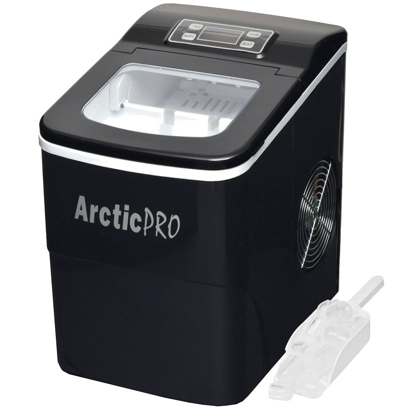 Arctic-Pro Portable Digital Quick Ice Maker Machine, Black, Makes 2 Ice Sizes