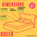 PREMIUS Zoey Soft Wrinkle-Free Microfiber Sheet Set, Beige