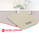 Home Basics Stainless Steel Digital Kitchen Scale, 5.5x7x.75 Inches