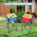 2 Pieces Folding Camping Tables with Large Capacity Storage Sink for Picnic by LJGDeals