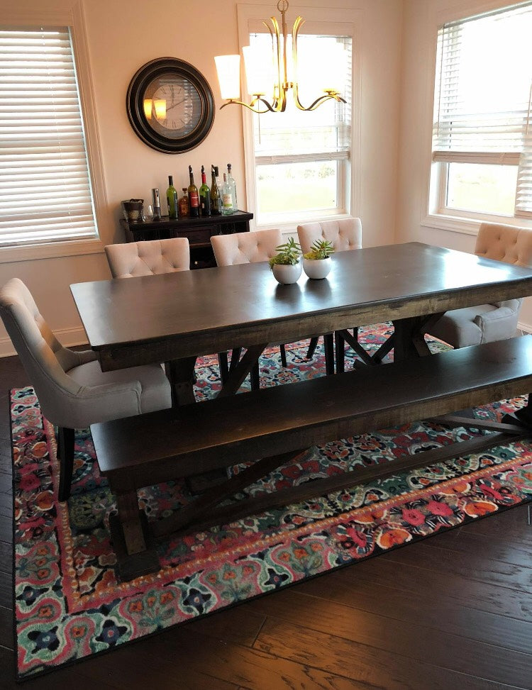 Fancy Trestle X Dining Table