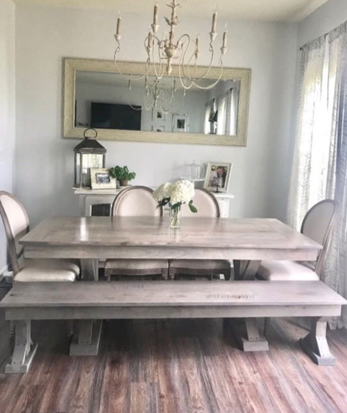 Trestle X Farmhouse Dining Table