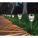 Member's Mark Solar LED Pathway Lights, Stainless Steel 12 Lumens (6 Pack) by Outdoor Solar Outlet