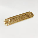 Brass "Private" Door Sign 4-3/4" W x 1-1/4" H - Door Hardware Office Sign