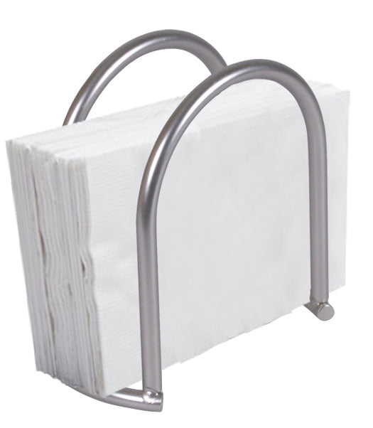 Home Basics Napkin Holder, Satin Nickel Simplicity Collection