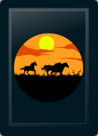 Horses-Sunset Logo Panel