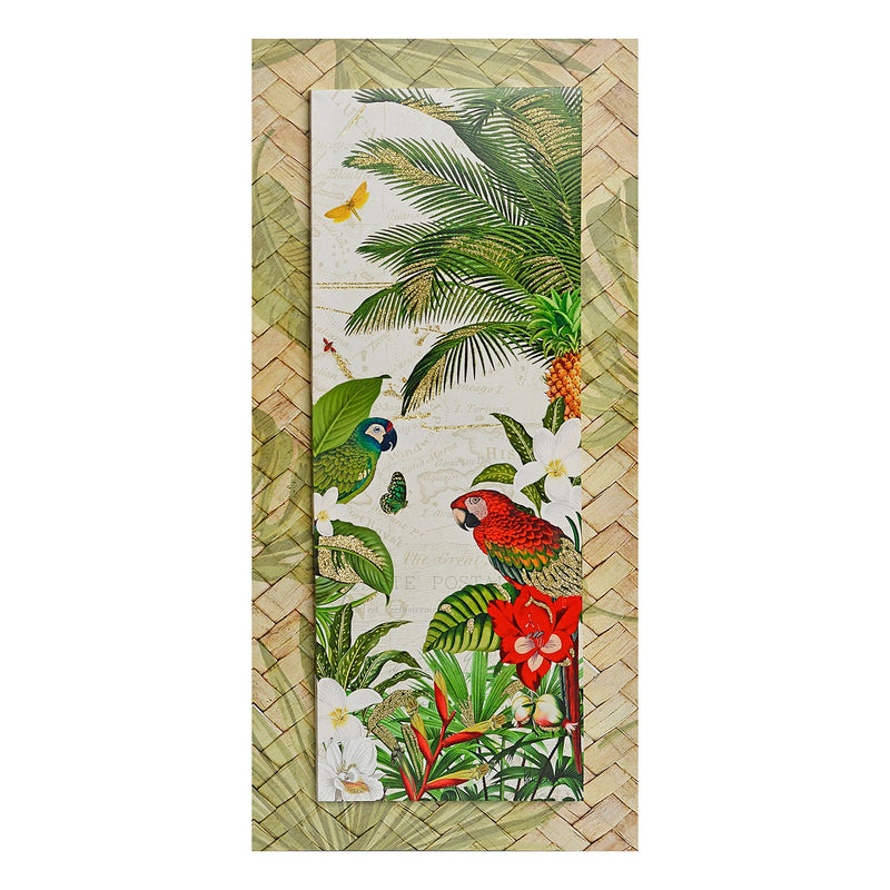 PREMIUS Parrot Bird of Paradise Canvas Wall Art, 18x42 Inches