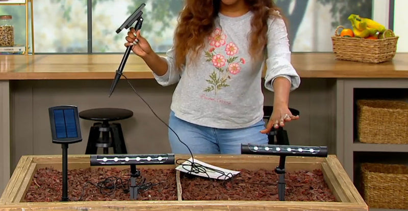 SmartYard Solar Light Bar Set of 2 65 Lumen With Remote Panel