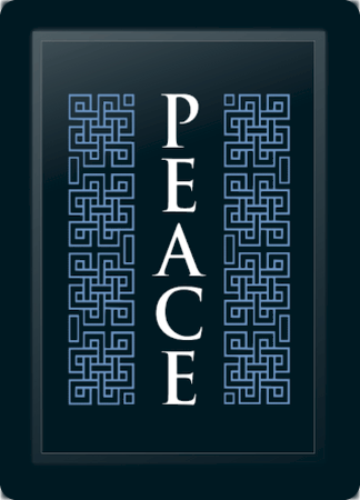 Peace Deco Vertical Blue Logo Panel