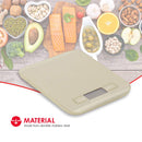 Home Basics Stainless Steel Digital Kitchen Scale, 5.5x7x.75 Inches