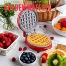 PREMIUS Ceramic Non-Stick Mini Snack Waffle Maker, 4 Inch Mold