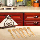 Home Basics 6-Piece Bamboo Kitchen Cooking Utensil Set, 2.5x12x.25 Inches