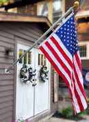 Phoenix 6FT Commercial Aluminum Outrigger Flag Pole Set USA Flag
