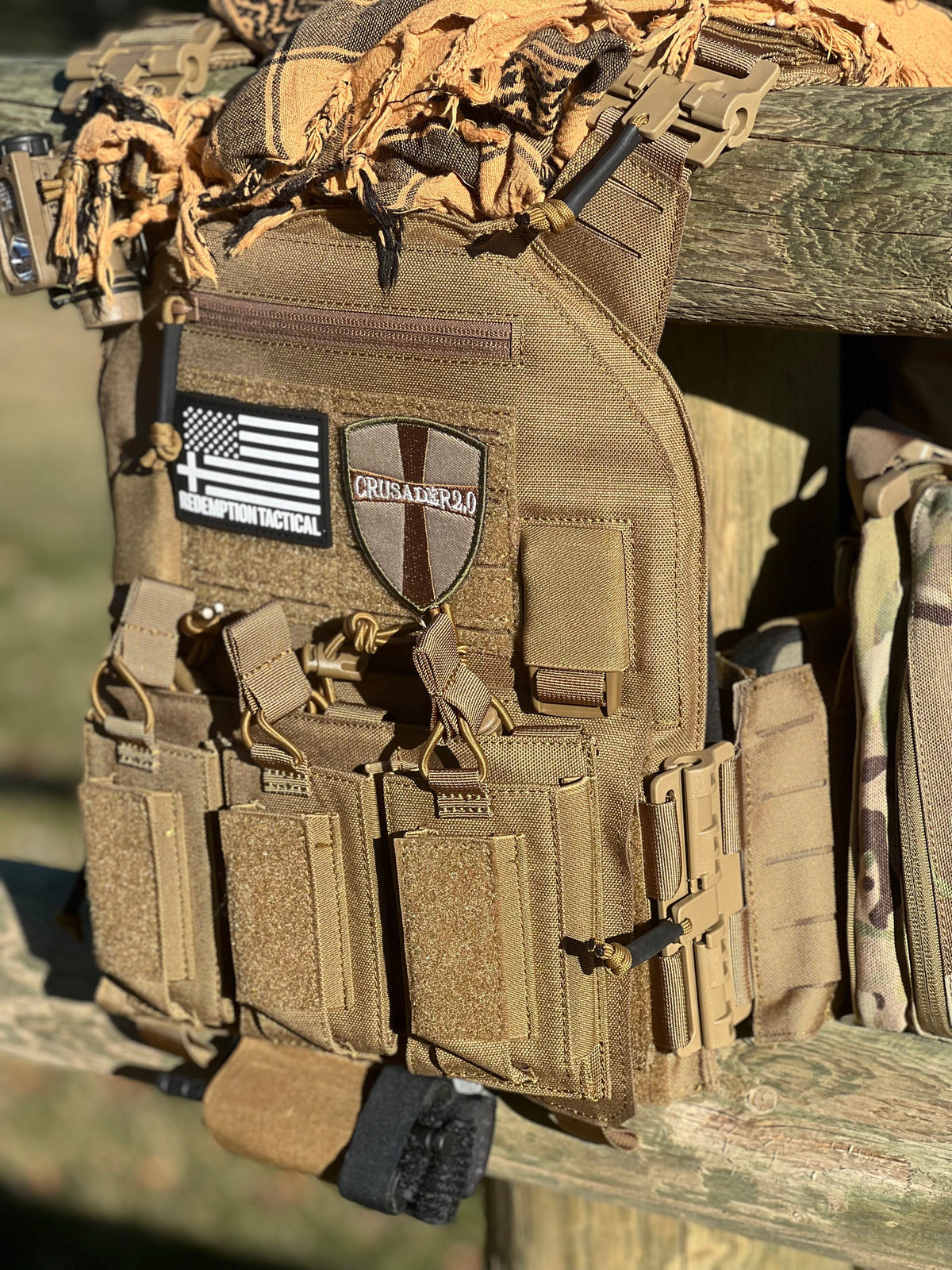 Redemption Tactical Crusader 2.0® l St. Michael FULL ARMOR KIT COMBO PACKAGE with Crusader 2.0 +IFAK Medical Kit + LEVEL IV  (2) 10x12 Front/Back Plates (2) 6x6 Side Plates (Level IV Ceramic), photo 18 of 27