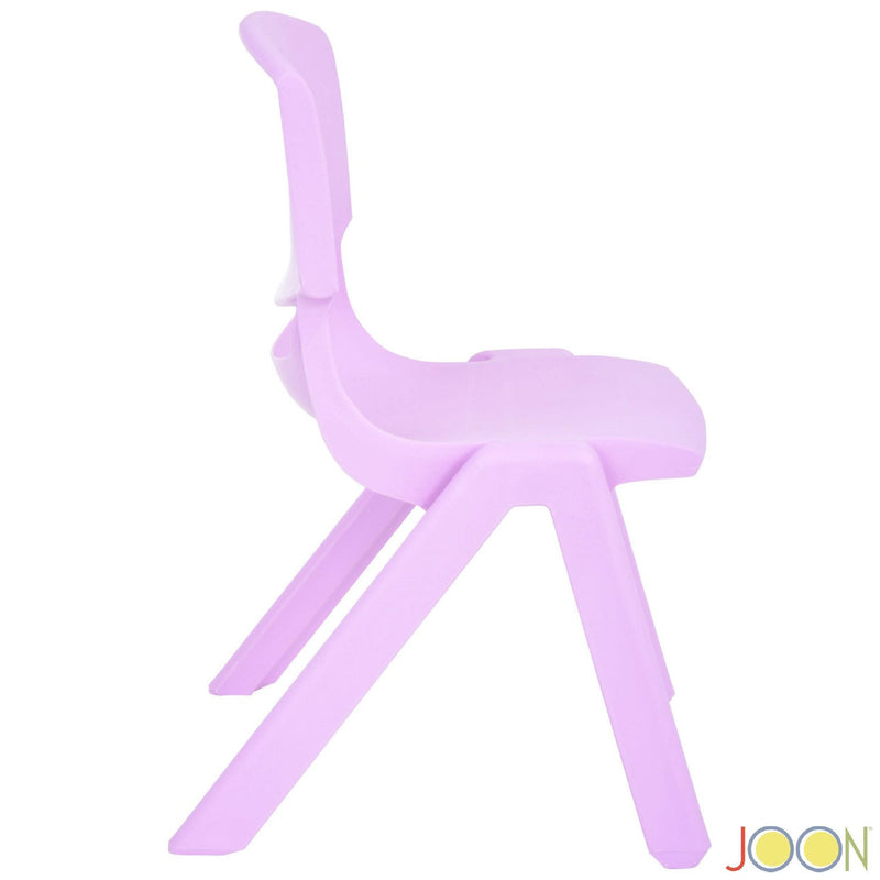 JOON Stackable Plastic Kids Learning Chairs, Lilac, 20.5x12.75X11 Inches, 2-Pack (Pack of 2)