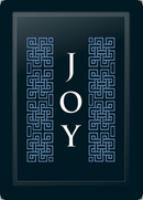 Joy Deco Vertical Blue Logo Panel
