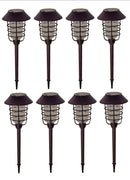 Smartyard Solar LED Large Pathway Lights Oil Rubbed Bronze 8-Pk