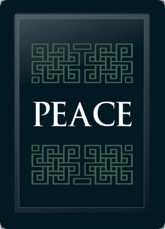 Peace Deco Horizontal Sage Logo Panel