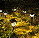 8 Pack Solar LED Lights,Large Rotating Outdoor Pathway Up To 10 Lumen