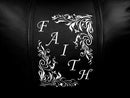 Faith Floral Diagonal Silver Logo Panel