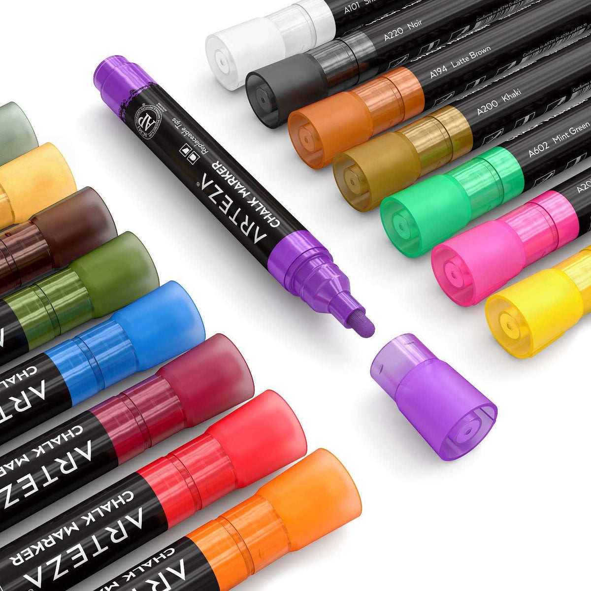ARTEZA Premium Liquid Chalk Markers Set, 16 Count, photo 4 of 6