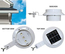 Living Accents Black Solar Powered LED Post Cap Fence Light 4 Pack