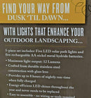 Member's Mark Solar LED Pathway Lights, Oil-Rubbed Glass And Metal(8 Pack)