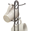 Home Basics Scroll Collection Mug Tree Holder, Rustic Bronze