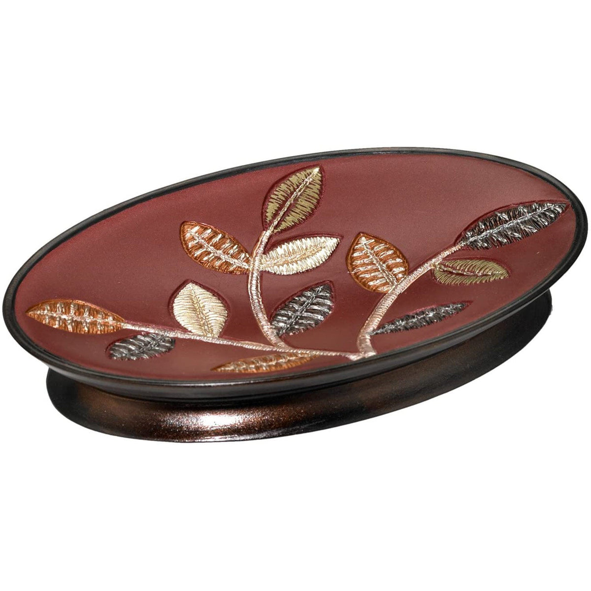 Aubury Complete Bath Ensemble Decor Set, Burgundy, All Sold Separately, photo 5 of 8