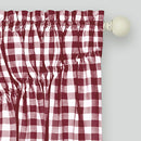 Buffalo Check Gathered Swag Window Curtain Pair, 72x63 Inches