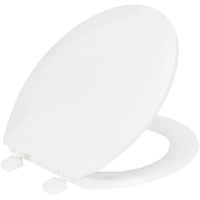 PREMIUS Beveled Plastic Toilet Seat, Standard Round, 17 Inches