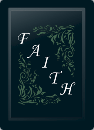 Faith Floral Diagonal Sage Logo Panel