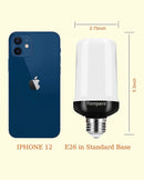 SmartYard LED Flame Light Bulb, 4 Modes Flickering Light Bulbs with Upside Down Effect (4-Pack)