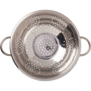 Home Basics Stainless Steel Colander and Strainer, Silver, 5-Quart