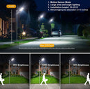 7200W Commercial Solar Street Light , 100000LM Parking Lot Light Dusk to Dawn With Remote