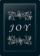 Joy Floral Horizontal Silver Logo Panel