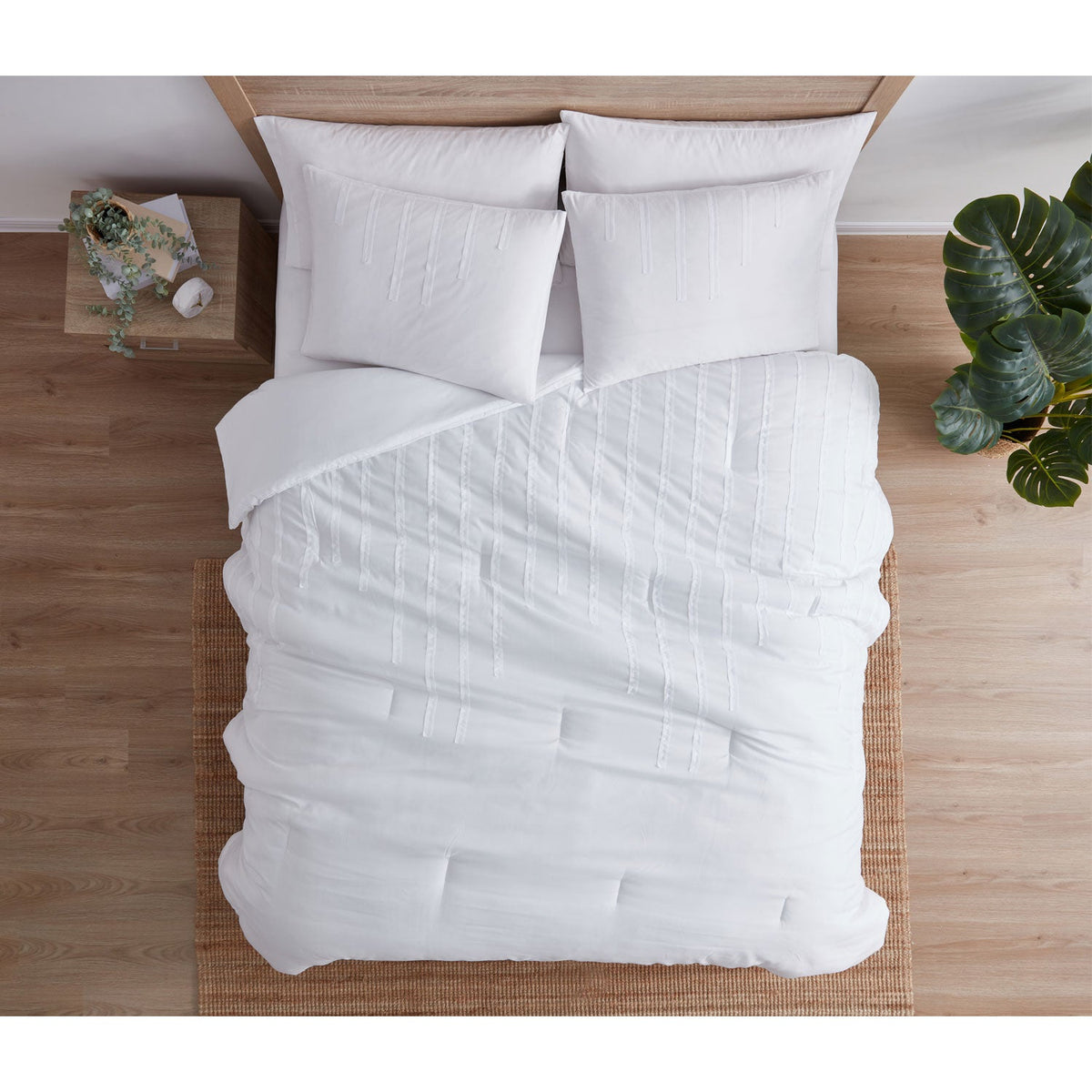 Jade + Oake Ridney Textured Stripe Soft Microfiber Comforter Set, photo 11 of 11