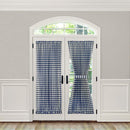 Buffalo Check Gingham French Door Panel With Tieback