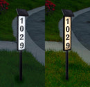 Solar Lighted House Address Numbers Sign,25 Lumen Five Digit