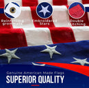 Premium American-Made Nylon US Flag - All Sizes (2'x3' to 30'x60')