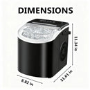 Portable Countertop Ice Maker Machine – Fast Ice Making, 2 Ice Sizes by 2Dropme