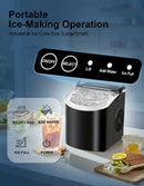 Portable Countertop Ice Maker Machine – Fast Ice Making, 2 Ice Sizes by 2Dropme