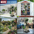 Heavy-Duty Garden Tool Organizer Rack for Garage & Yard by 2Dropme