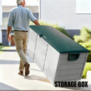 75 Gallon Heavy-Duty Outdoor Deck Box – Waterproof Patio Storage Box with Hinged Lid, Lockable & Easy Assembly by 2Dropme