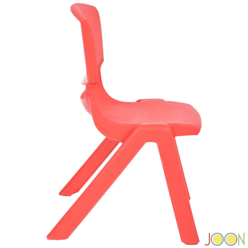 JOON Stackable Plastic Kids Learning Chairs, 20.5x12.75X11 Inches, 2-Pack