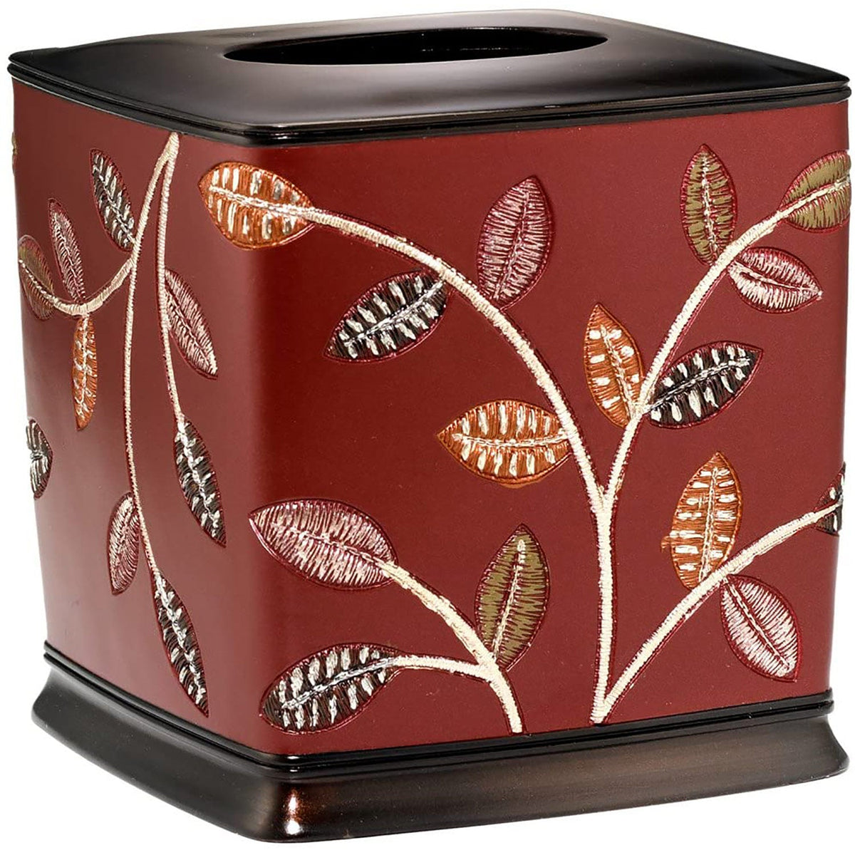 Aubury Complete Bath Ensemble Decor Set, Burgundy, All Sold Separately, photo 6 of 8