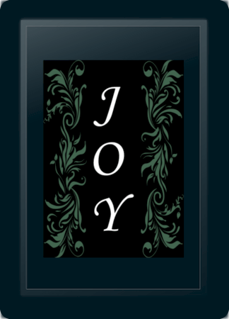 Joy Floral Vertical Sage Logo Panel