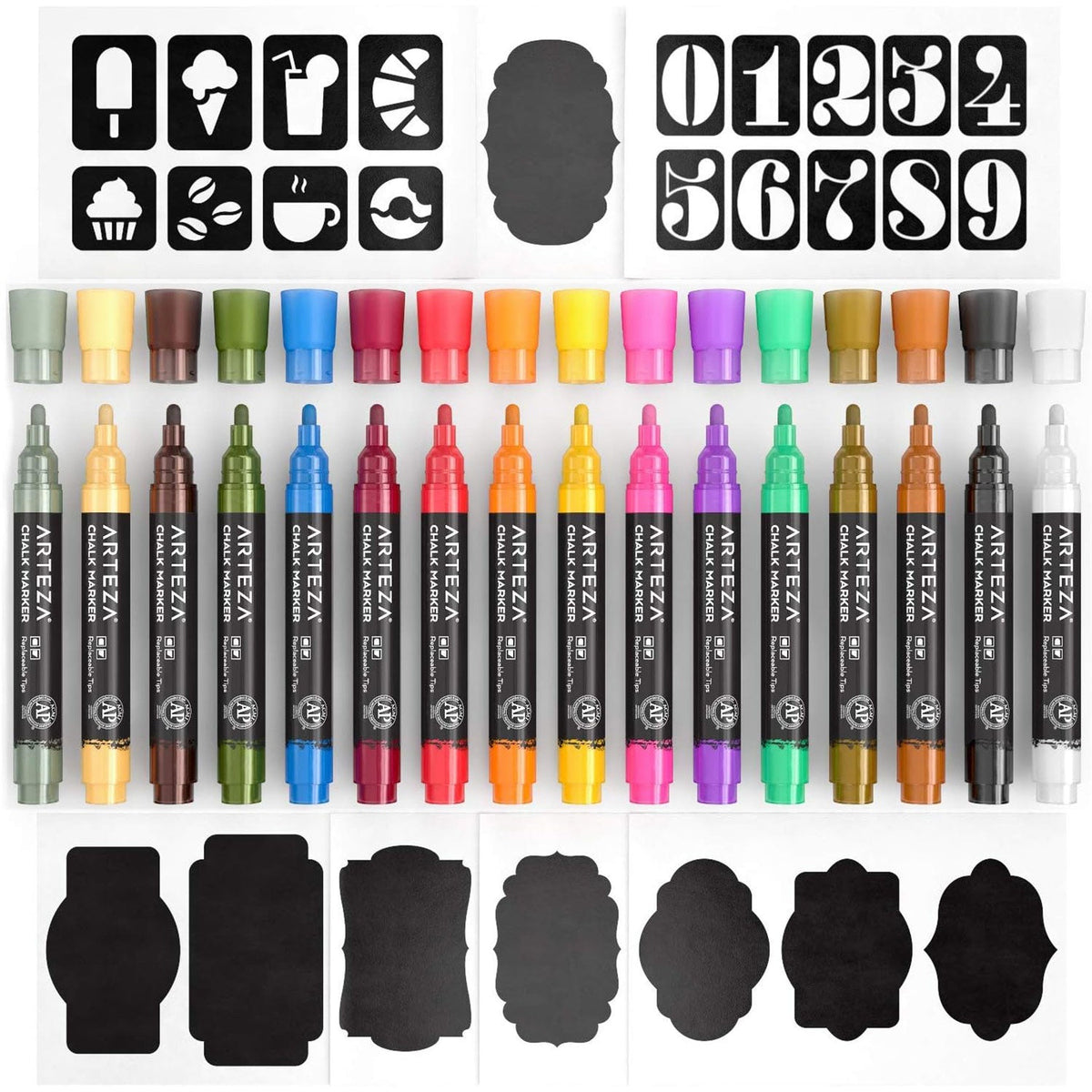 ARTEZA Premium Liquid Chalk Markers Set, 16 Count, photo 5 of 6